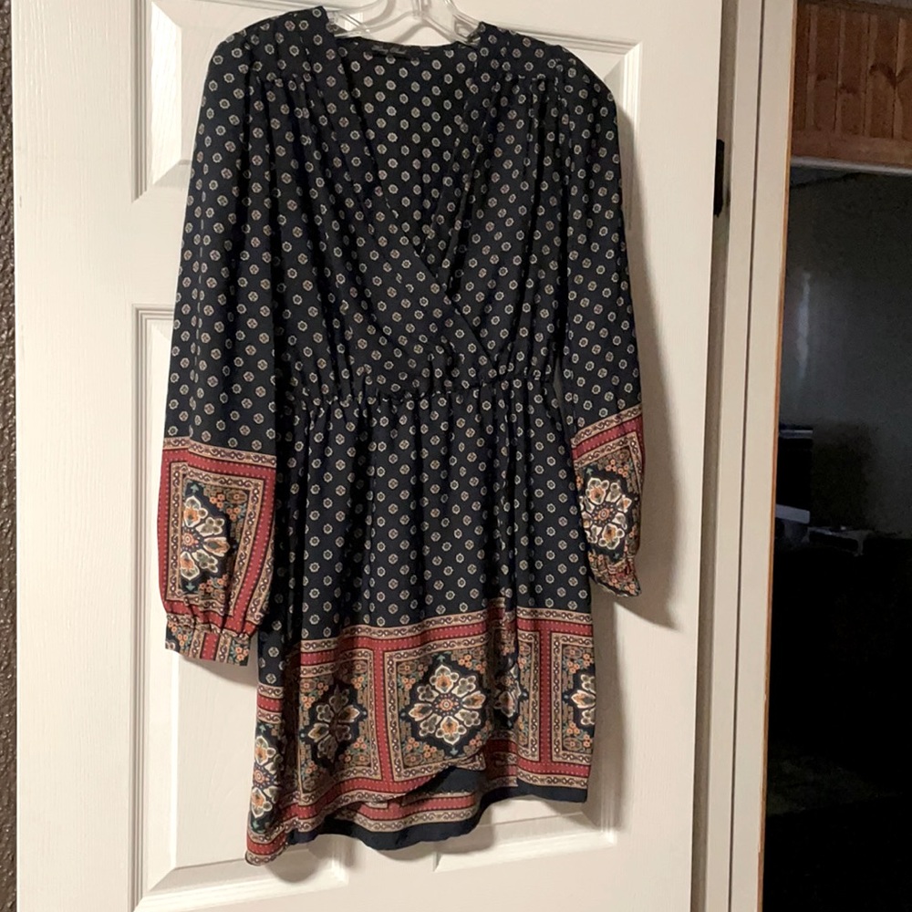 Faux Wrap Dress